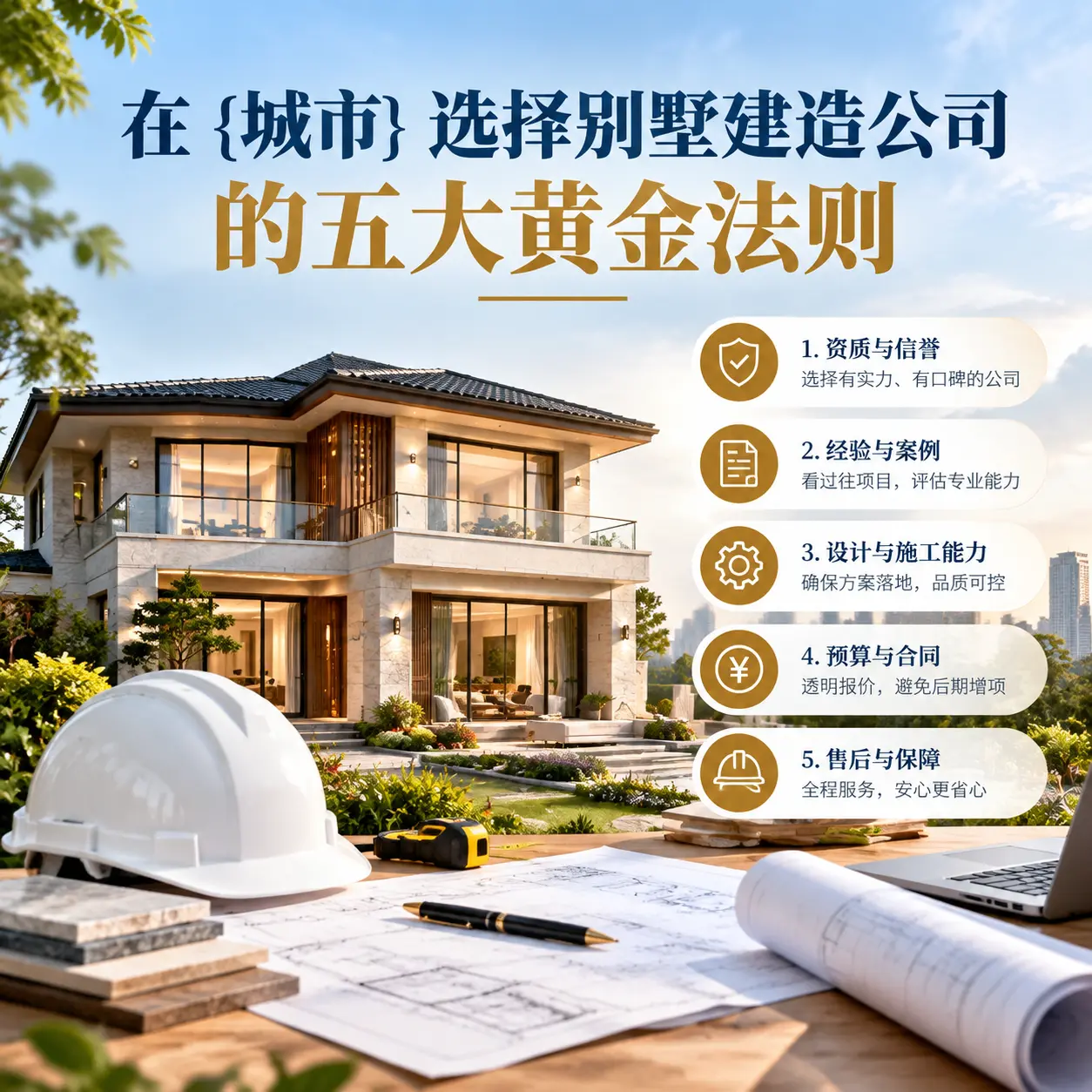 在 平塘 选择别墅建造公司的五大黄金法则