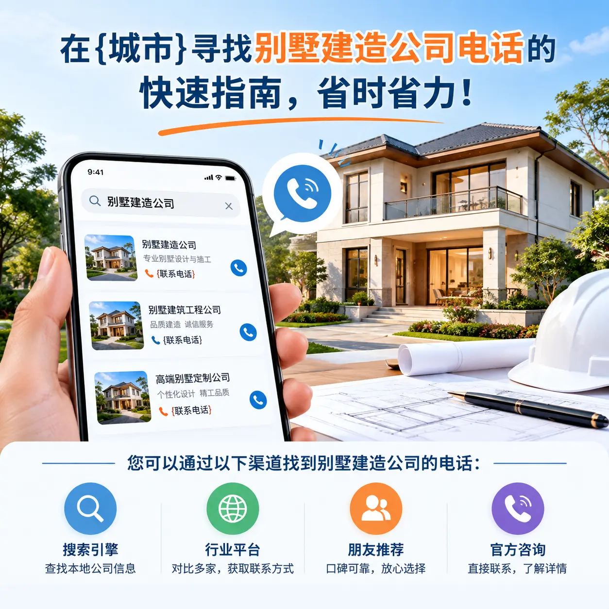在平塘寻找别墅建造公司电话的快速指南,省时省力!
